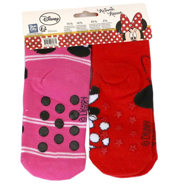 Picture of HS0625- PACK OF TWO MINNIE MOUSE NON SLIP SOCKS